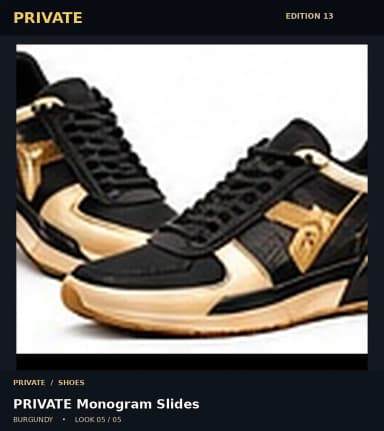 PRIVATE Monogram Slides, view 5