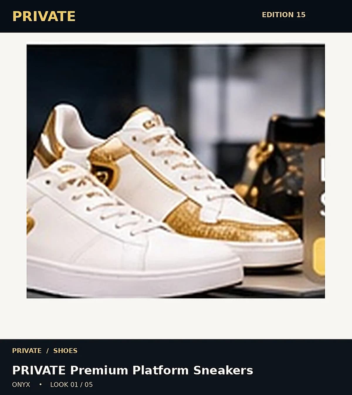 PRIVATE Premium Platform Sneakers