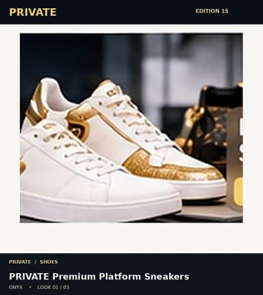 PRIVATE Premium Platform Sneakers, view 1