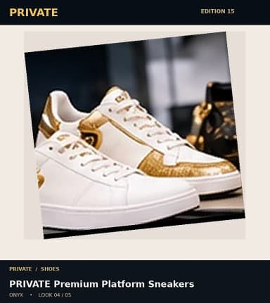 PRIVATE Premium Platform Sneakers, view 4