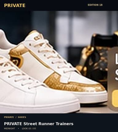 PRIVATE Street Runner Trainers, view 3