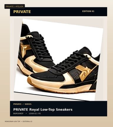 PRIVATE Monogram Low Top, view 2