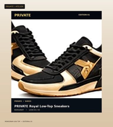 PRIVATE Monogram Low Top, view 3