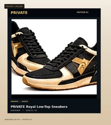 PRIVATE Monogram Low Top, view 5