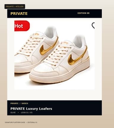 PRIVATE Signature Platform Shoe, view 1