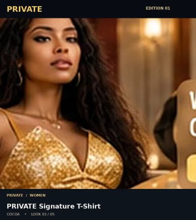 PRIVATE Signature T-Shirt, view 3