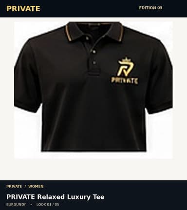PRIVATE Relaxed Luxury Tee, view 1