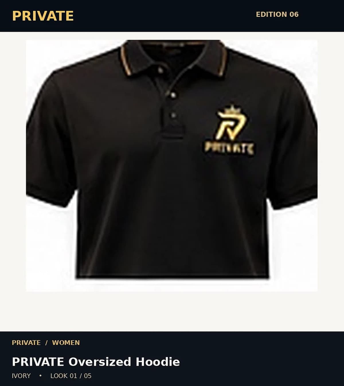 PRIVATE Oversized Hoodie
