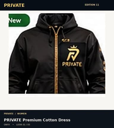 PRIVATE Premium Cotton Dress, view 1