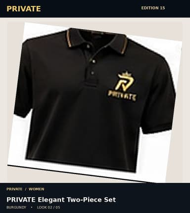 PRIVATE Elegant Two-Piece Set, view 2