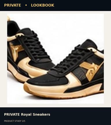 PRIVATE Royal Sneakers, view 2