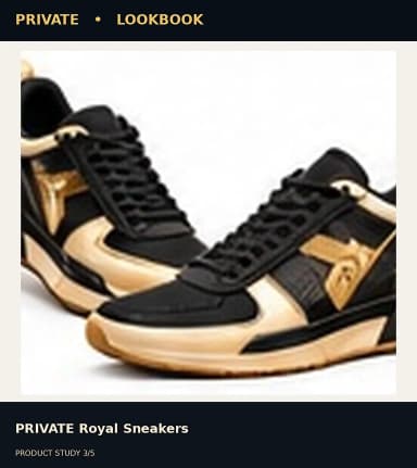 PRIVATE Royal Sneakers, view 3
