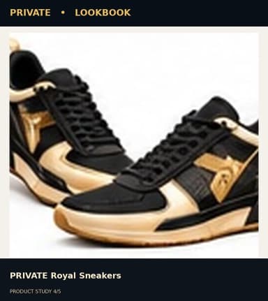 PRIVATE Royal Sneakers, view 4
