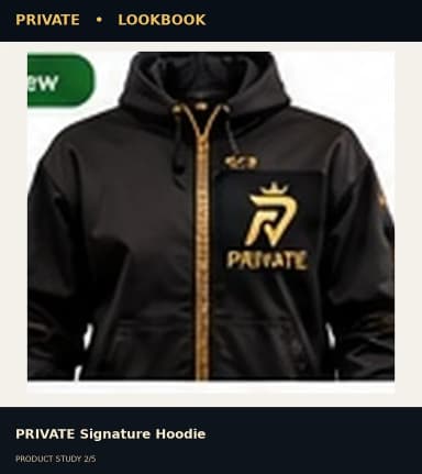 PRIVATE Signature Hoodie, view 2