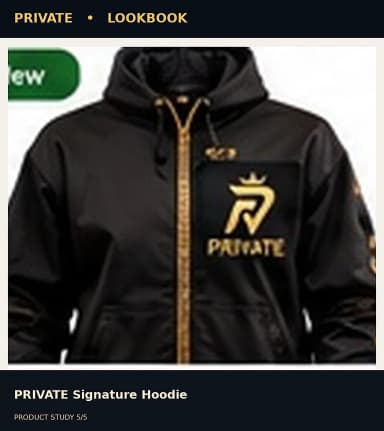 PRIVATE Signature Hoodie, view 5