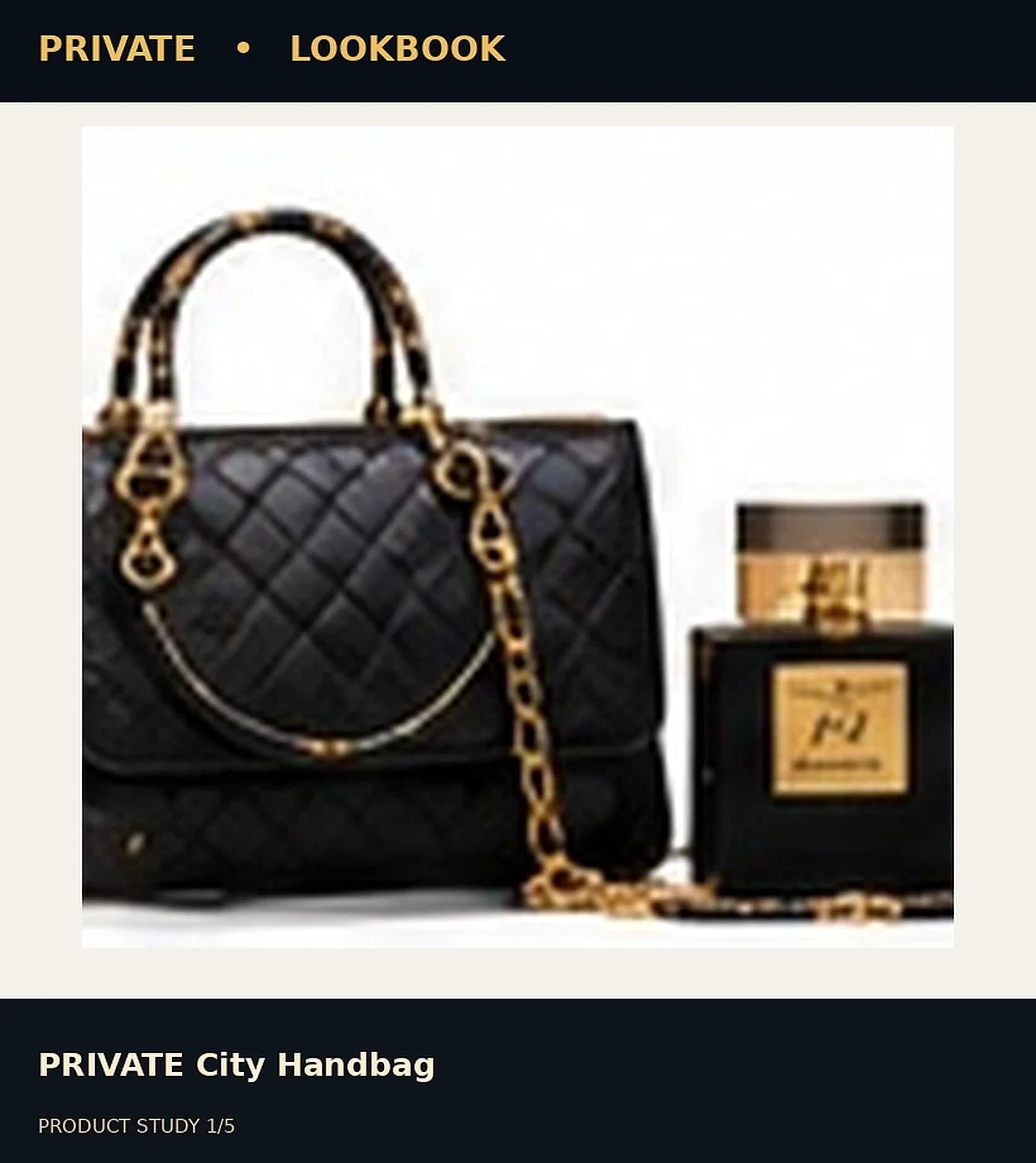 PRIVATE City Handbag — editorial view 1